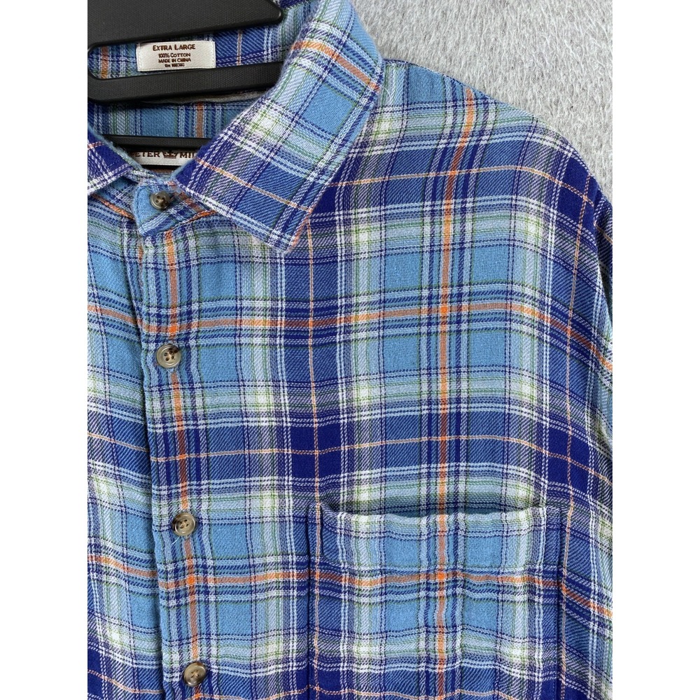 Peter Millar Mountainside Collection Men's XL Plaid Button-Down Shirt Logo